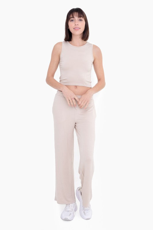 Mid-Rise Lounge Terry Pant | Available in 2 Colors